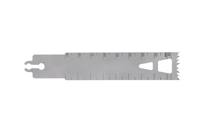 Cuchilla de sierra ortopédica con interfaz Stryker